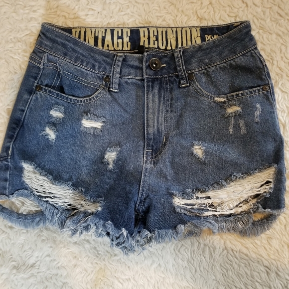 Pants - Vintage Reunion Women Jeans Shorts